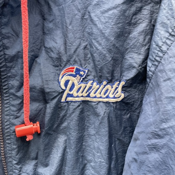VTG Pro Player New England Patriots Windbreaker Track Jacket Men's Large NFL 90s - Picture 3 of 11